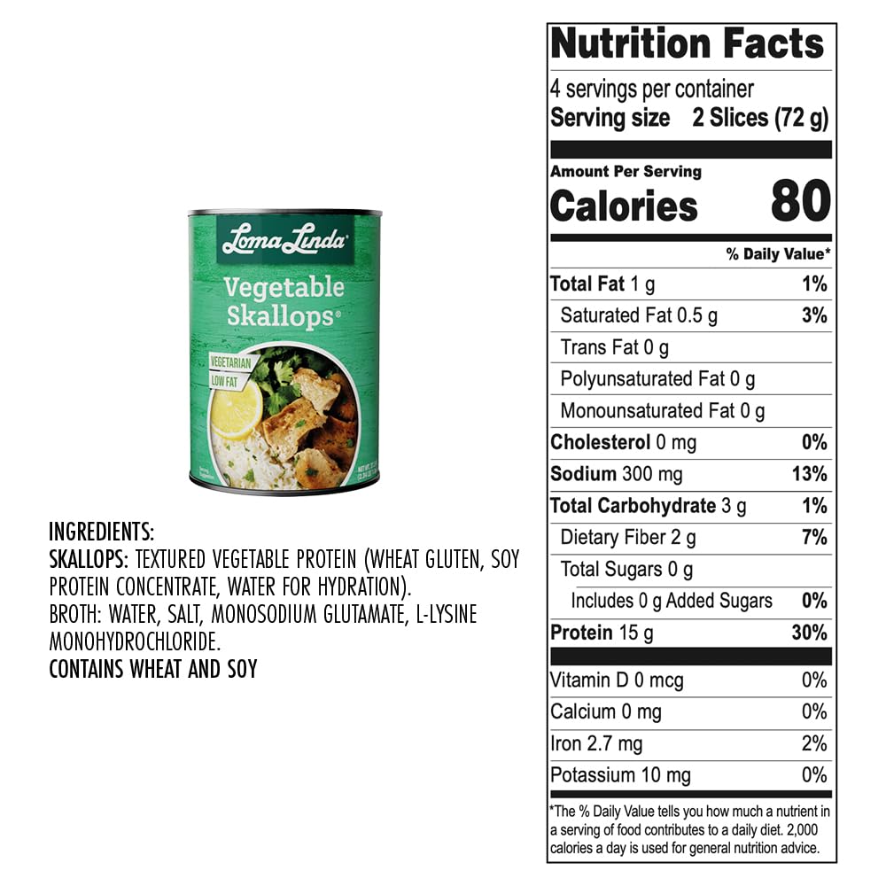 Loma Linda Vegetable Skallops – 15 oz.