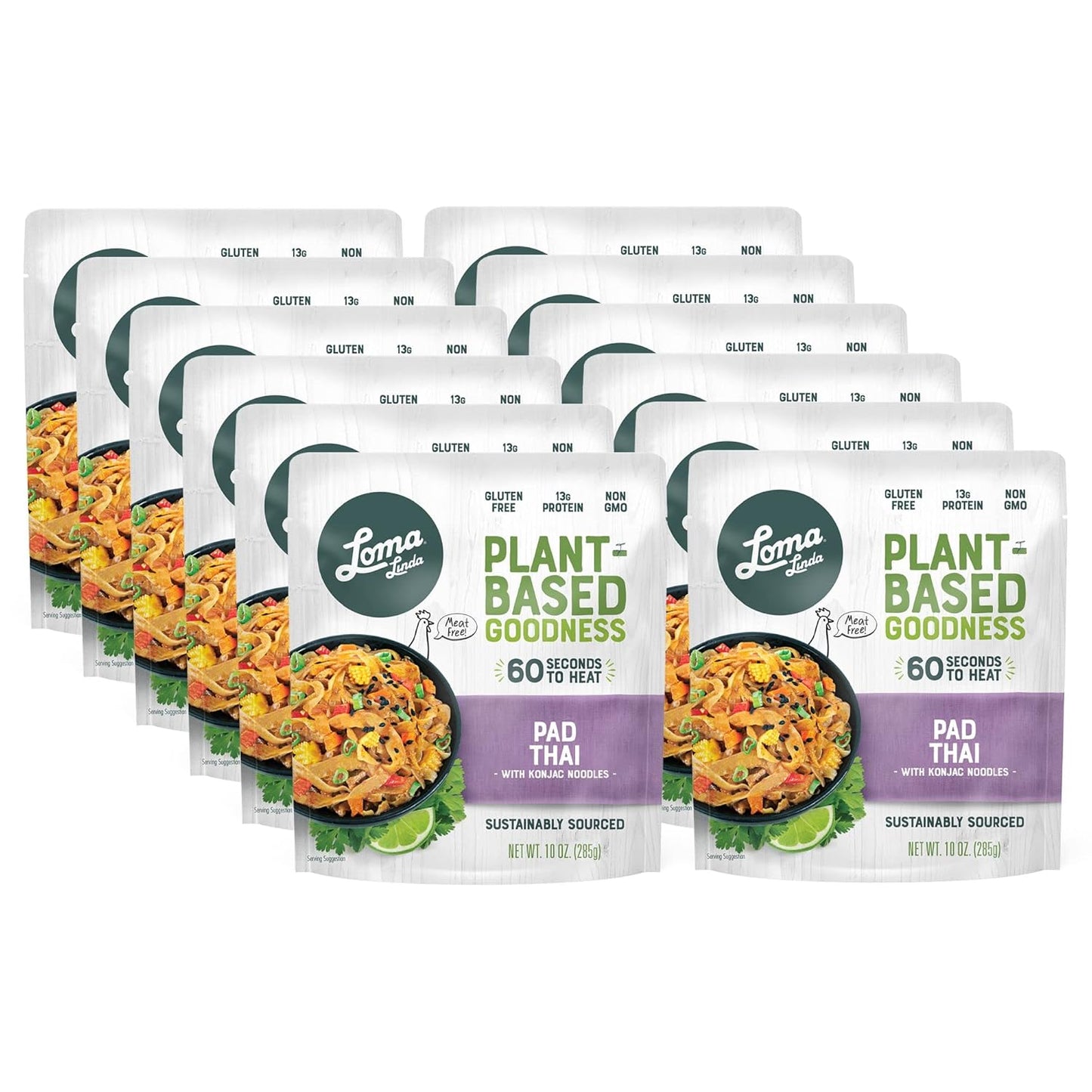 Loma Linda Pad Thai with Konjac Noodles Packet – 10 oz.