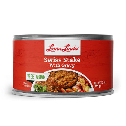 Loma Linda Swiss Stakes with Gravy – 13 oz.