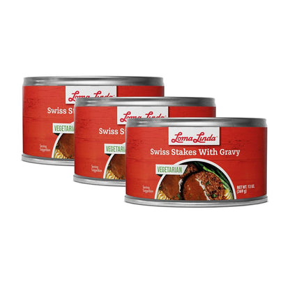 Loma Linda Swiss Stakes with Gravy – 13 oz.